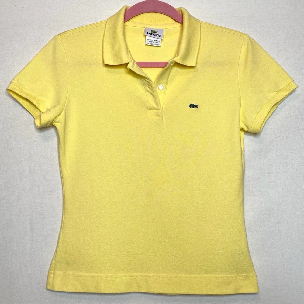 LACOSTE light yellow polo 🐊💛